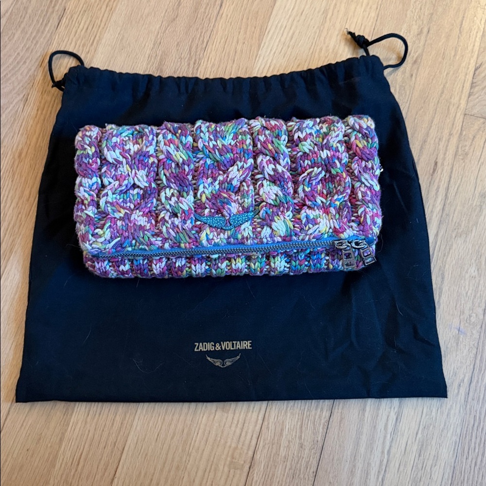 Zadig & Voltaire Colorful Woven Crossbody Bag